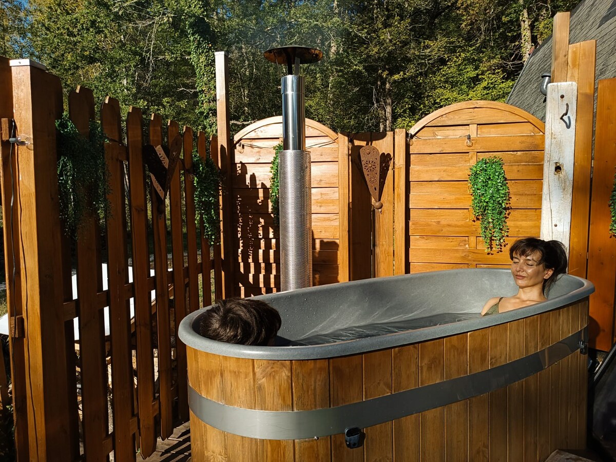 Cabane du pêcheur avec bain norvégien