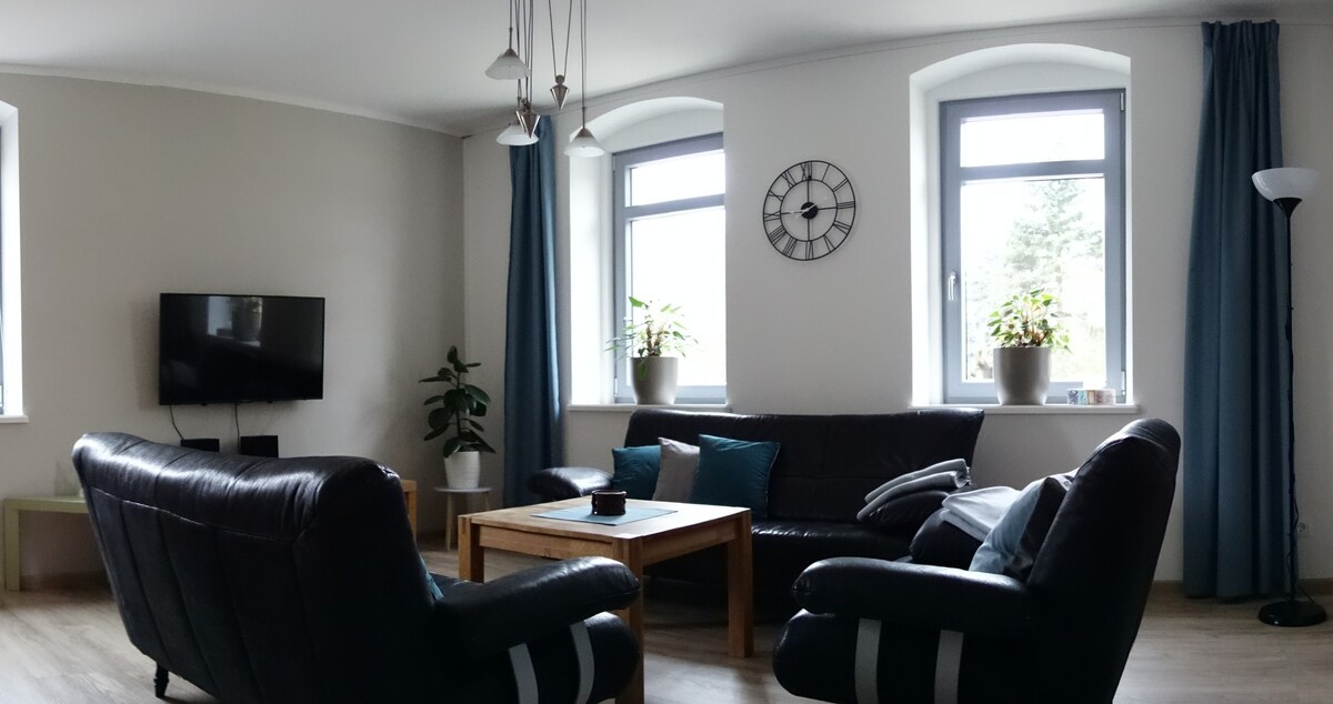 宽敞的公寓，可容纳4人，靠近布拉格和德累斯顿