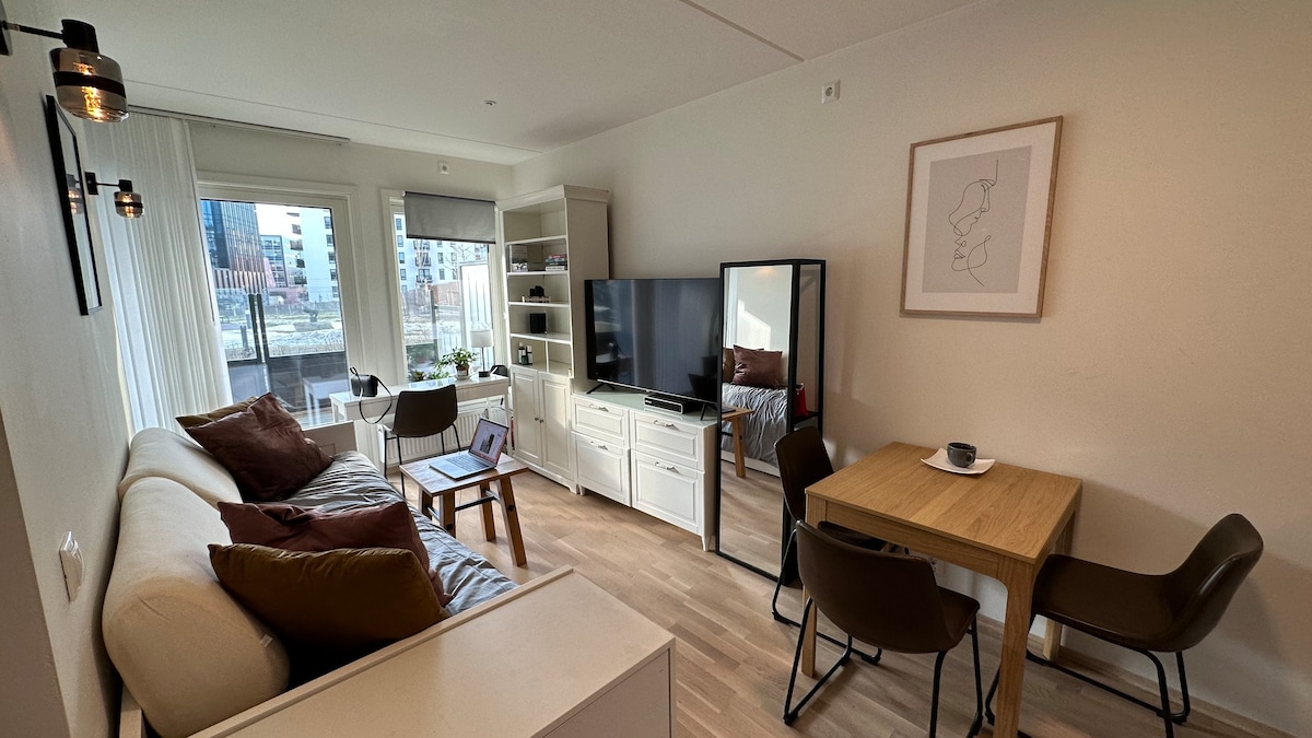 全新现代化公寓，带露台， Løren/Oslo