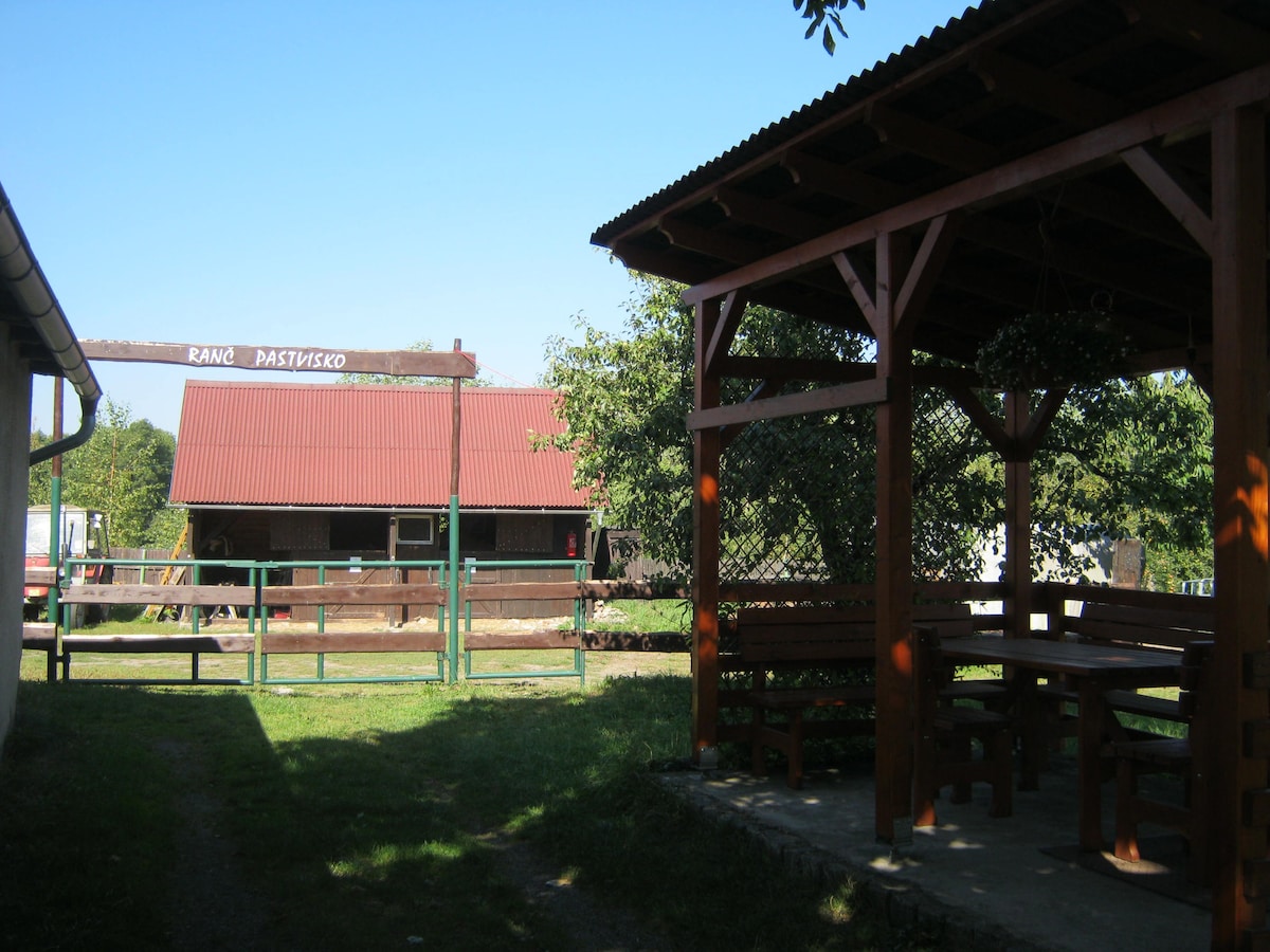 牧场Pastvisko上的小木屋