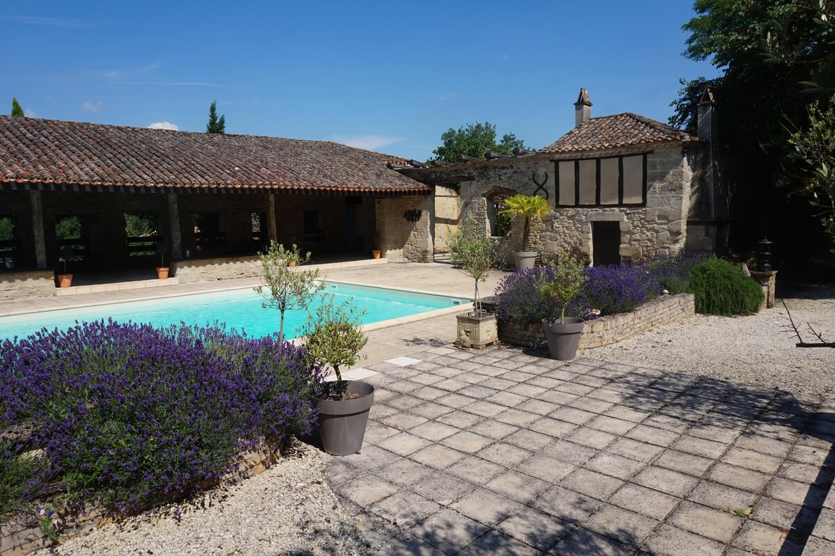 A beautiful French chateau with a private pool