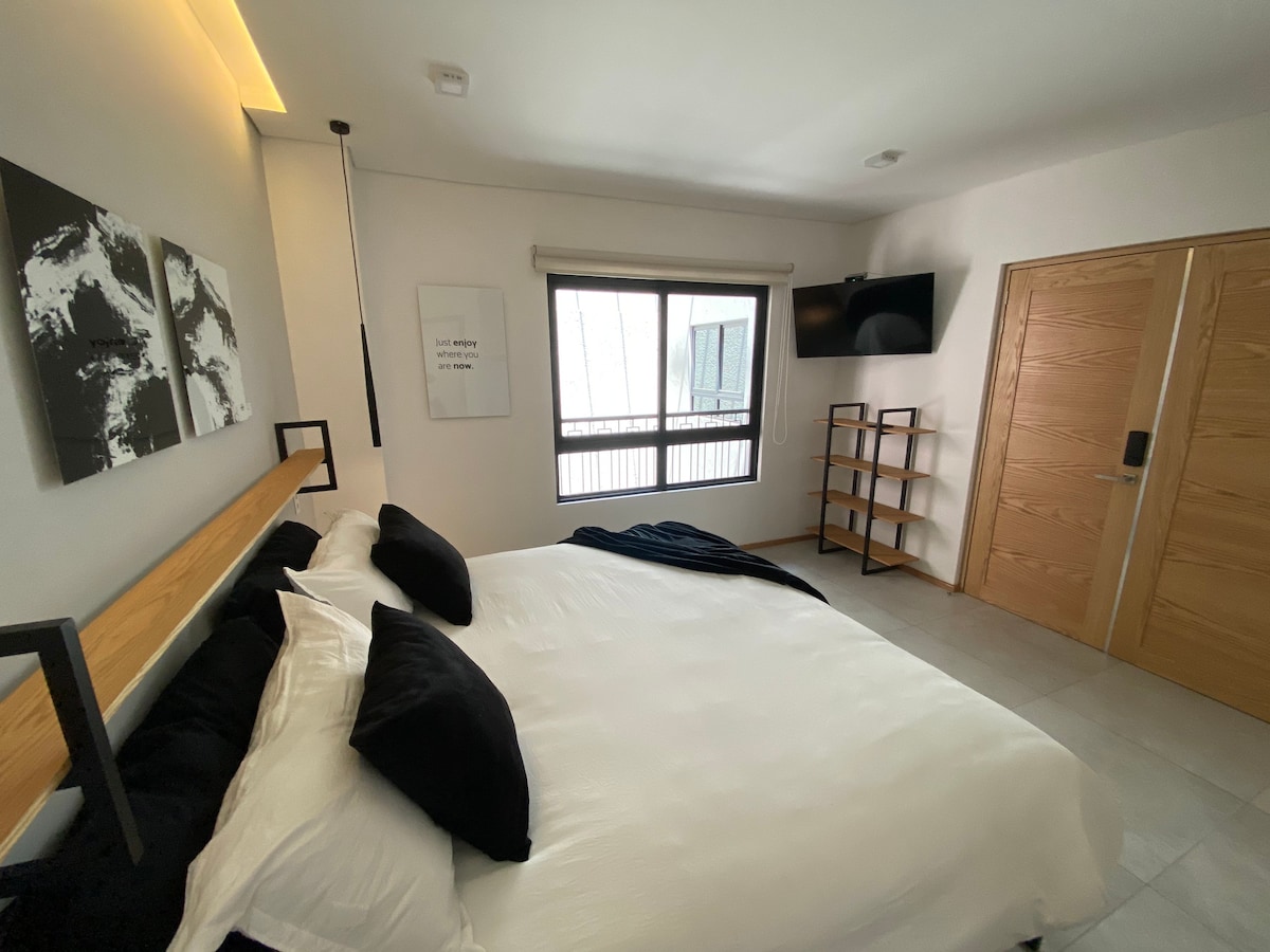 6号套房/Home Inn Suites Condesa/加大双人床