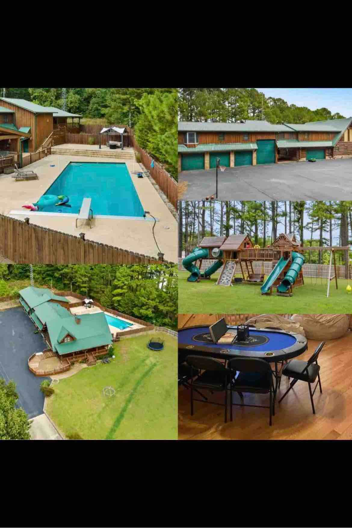 Private Cabin Oasis 3 acre Pool Playground Poker