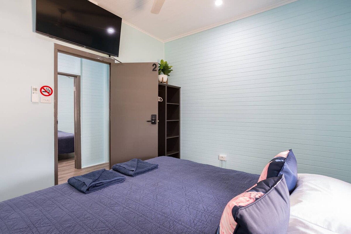 超级加大双人床房- # 2空调、Netflix和加大双人床