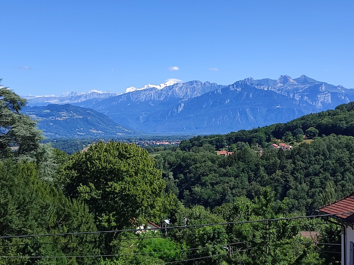 Maison mitoyenne duplex avec vue sur le mont-blanc