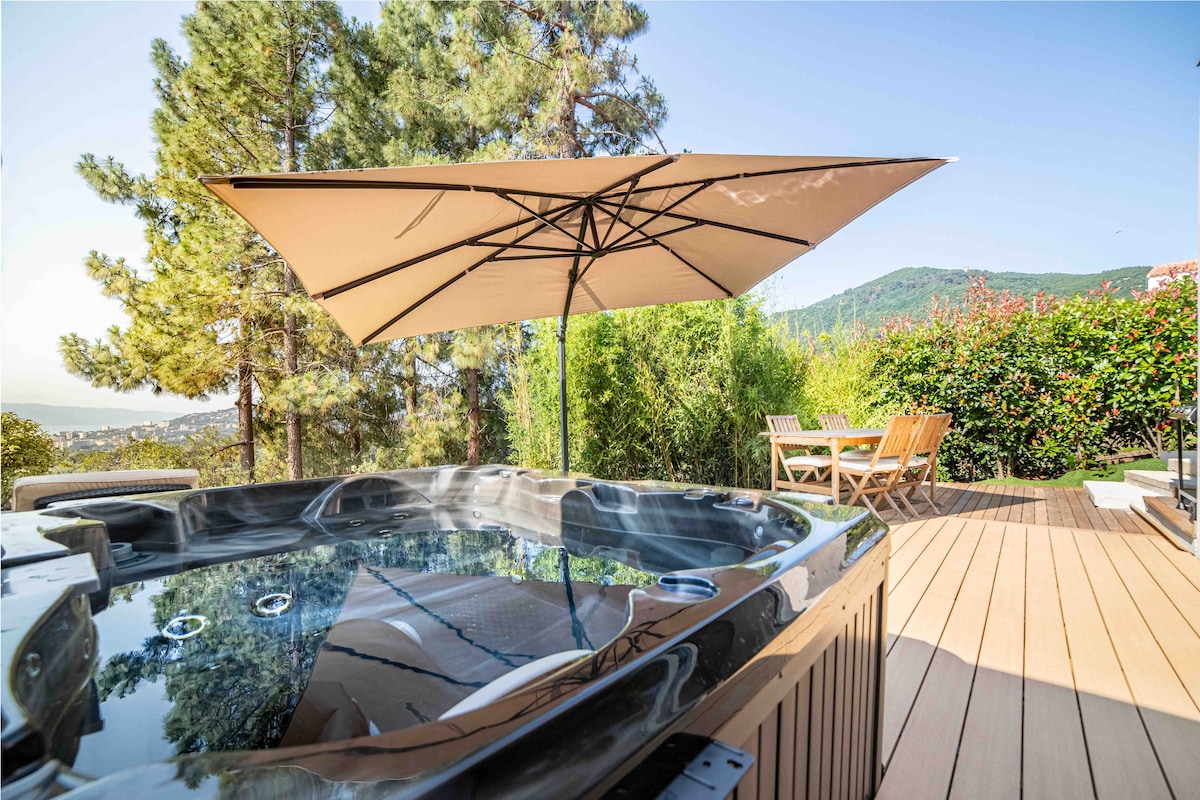 Villa 2/3 pers vue mer jacuzzi