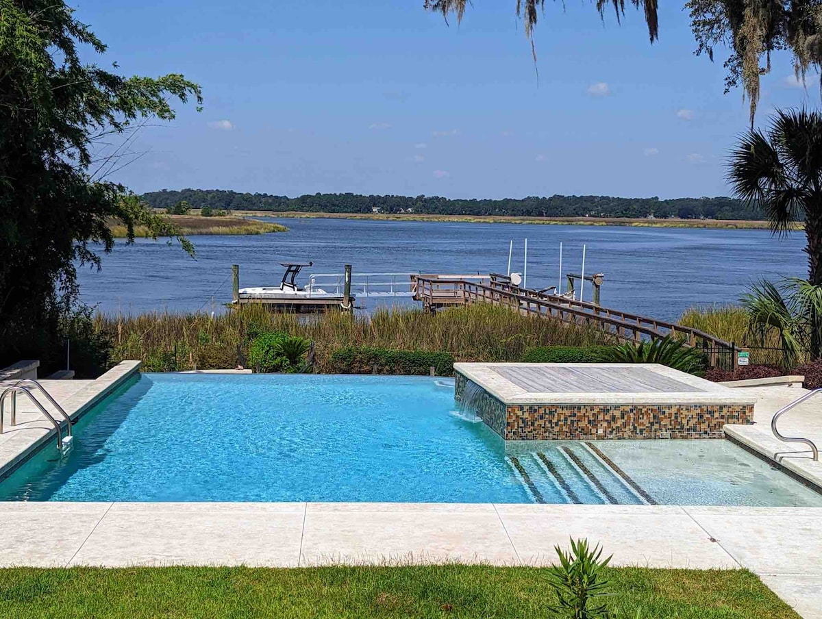 The River House | Private Pool | Riverfront | 5br