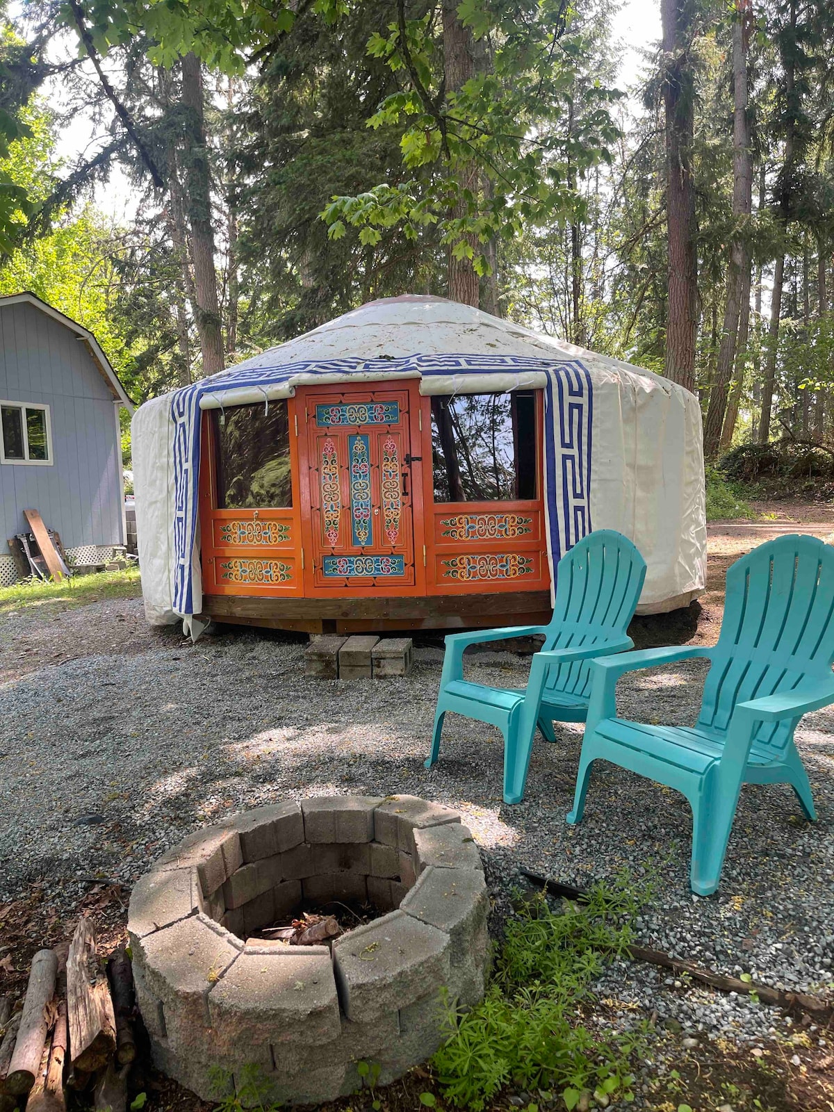 Prism Yurt with Cedar Hot Tub