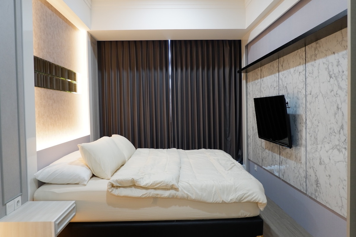 2卧室全新时尚公寓@ Kuningan-Tebet +无线网络和停车场