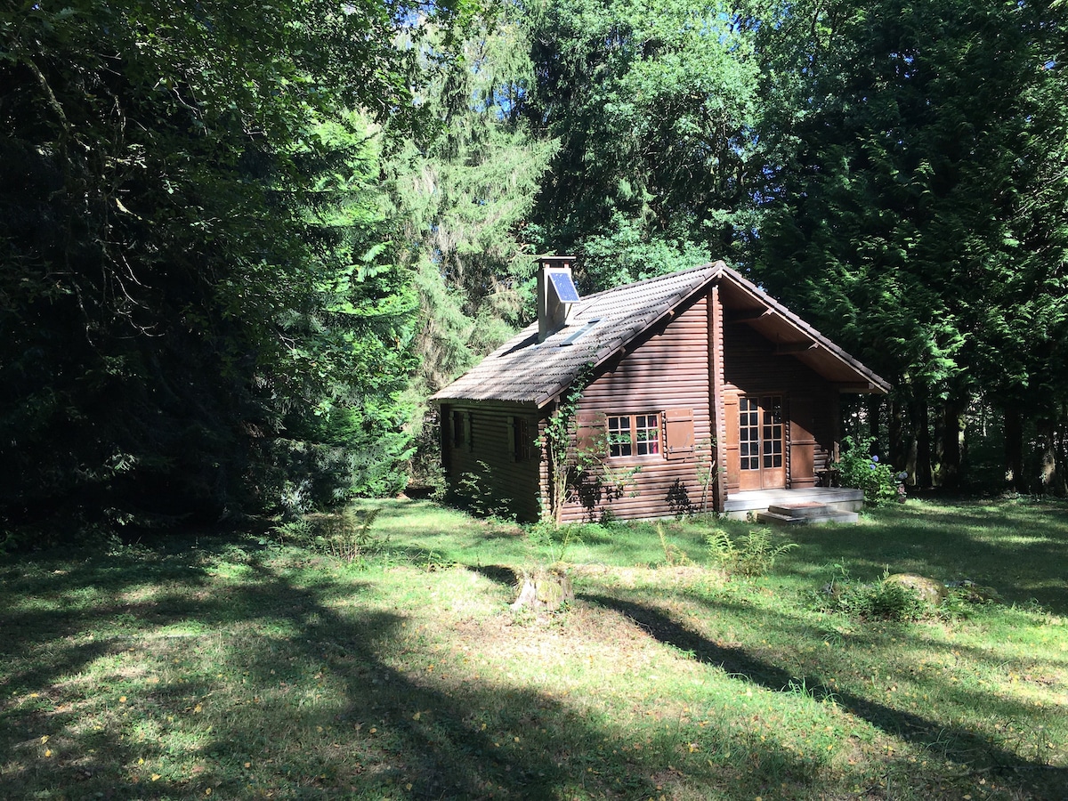 Chaumeçon湖畔的生态小屋-木制度假木屋