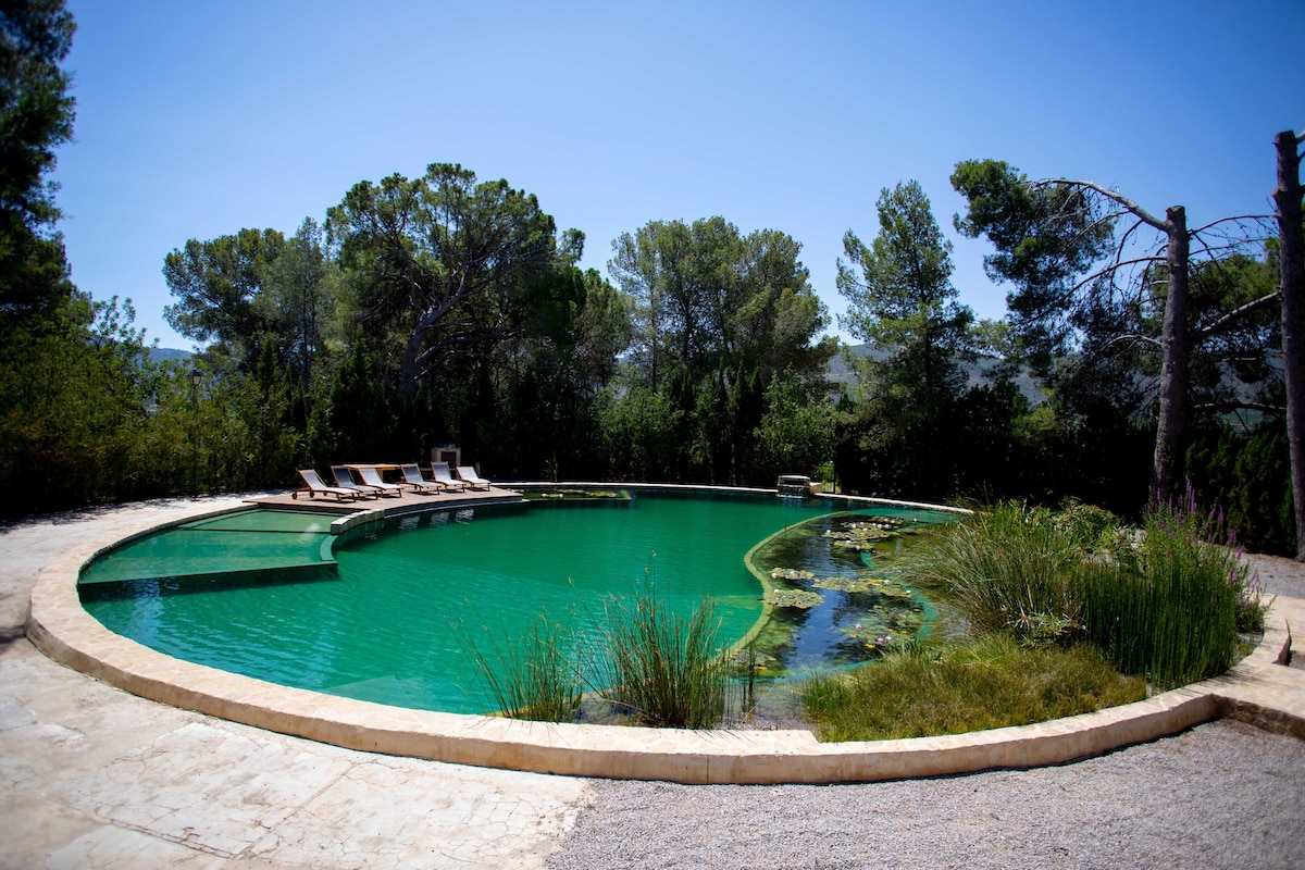 田园诗般的「Casa Huerta」，带独特的天然泳池