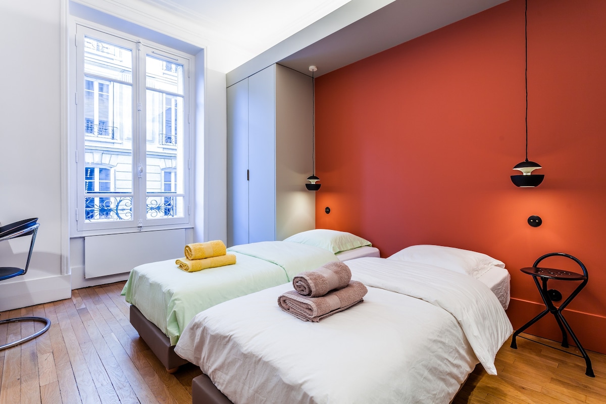经典巴黎公寓内的2间卧室