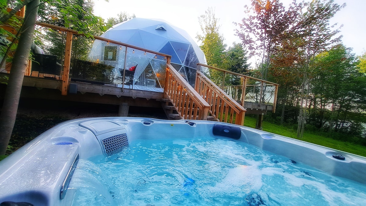 The Paddling Dome (1) - Lakefront - hot tub -Sauna