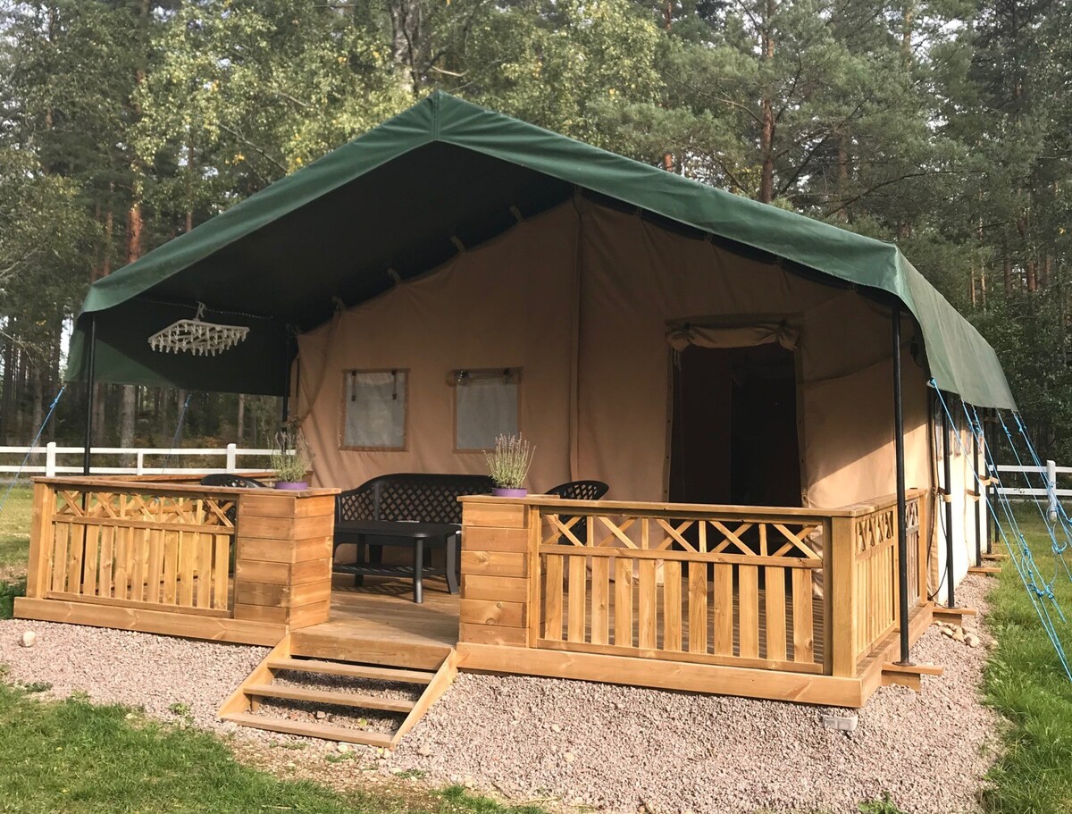 Småland Miniglamping -Safari tent 4p sanitary unit