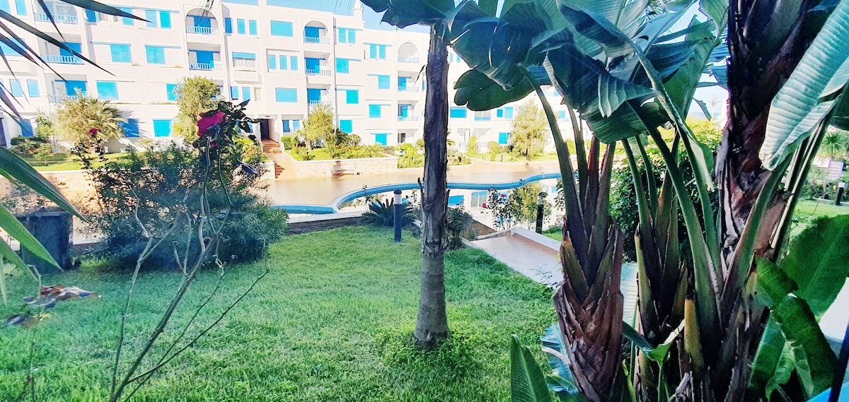 apartment with pool views