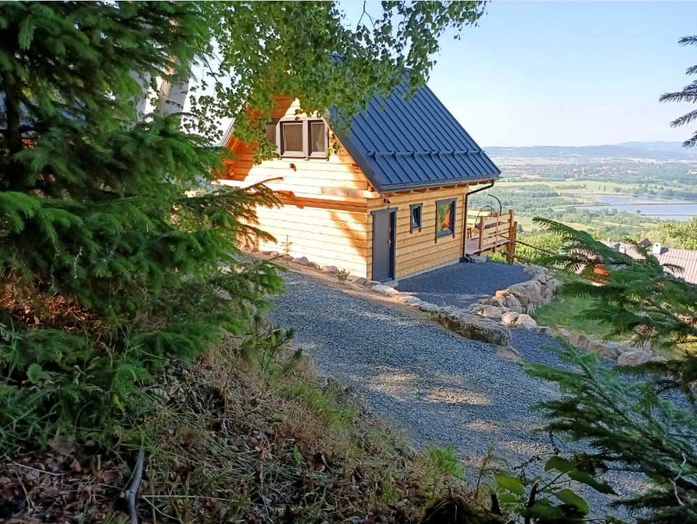 山中小屋，景观优美