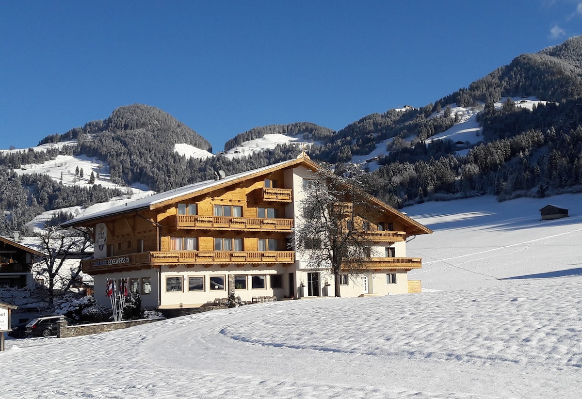 Double room in the SkiWelt ski area