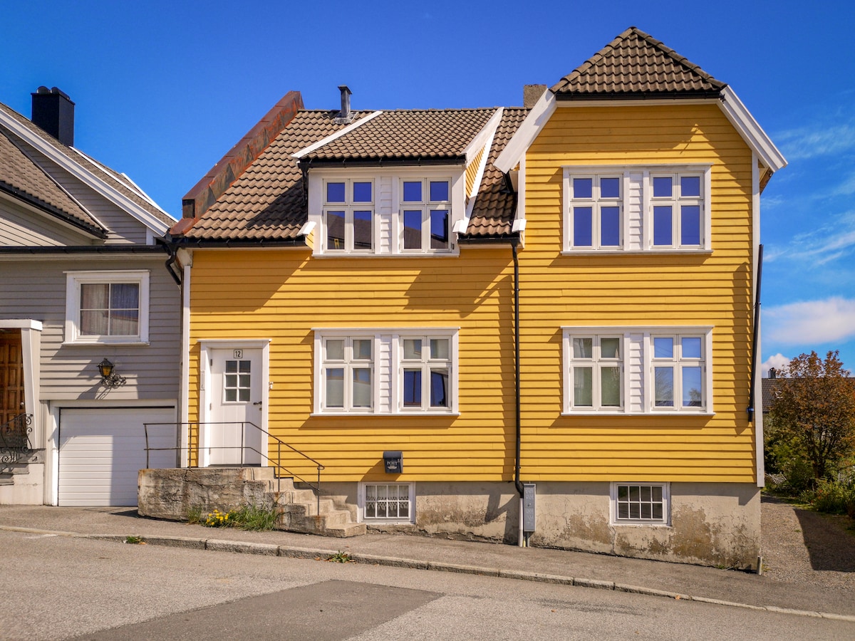 Sentrum. Byliv og natur tett på. Gratis parkering