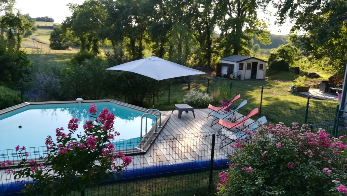 Maison avec Cabane perchée et piscine à 5km d’Albi