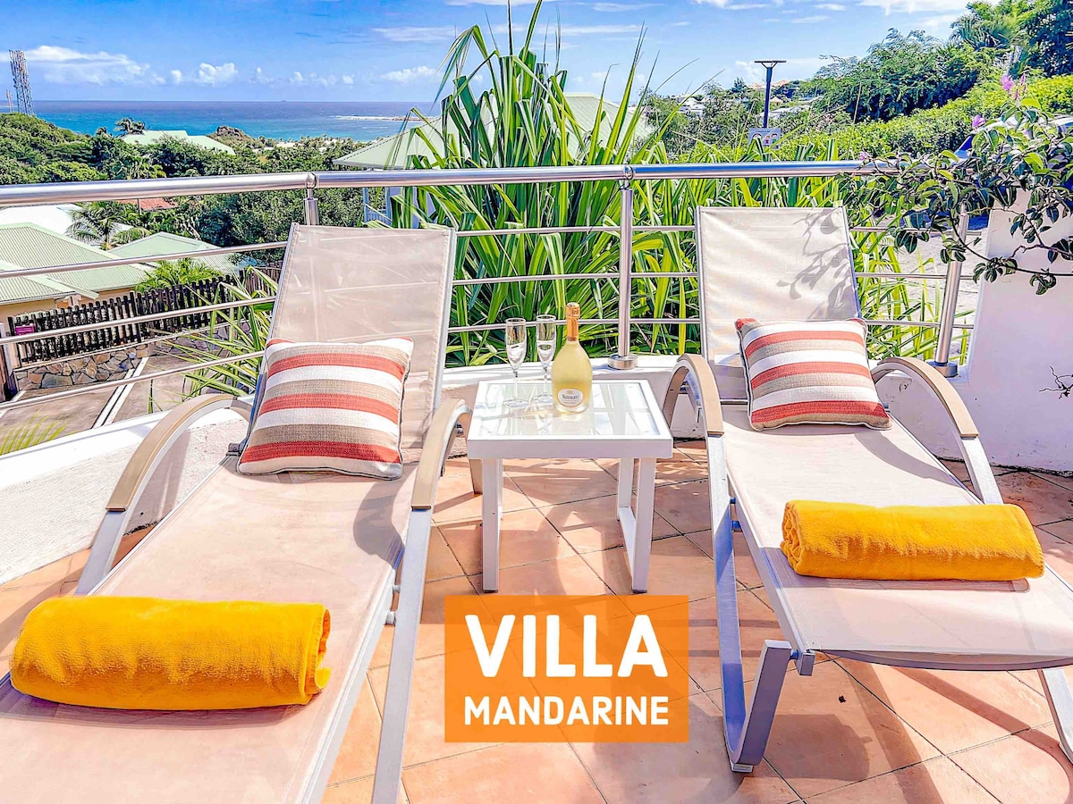 Villa Mandarine, vue Orient Bay, piscine privée