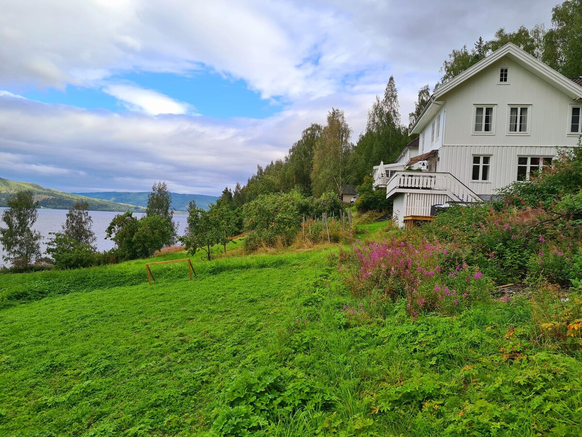 Svea Gaard ved Randsfjorden egen naturstrand, båt til leie,fine fiskemuligheter, deilig å bade,egen grill, hygge seg i boblebad ut i de sene timer, familievennlig, stor tomt med bær og frukt- bare å smake.. Svea Gaard et sted å chille....