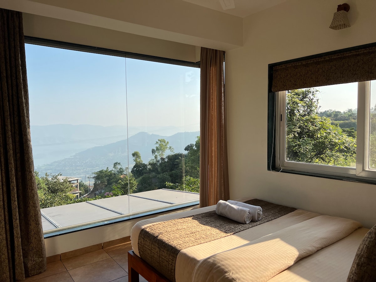 Private Guest house facing Krishna Valley & Lake