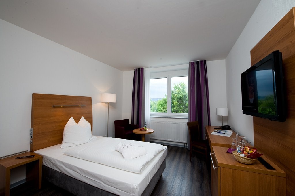 富图纳酒店（ Reutlingen ） ，标准单人房，带淋浴间和马桶