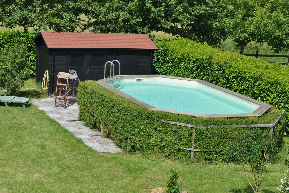 Character holiday home with swimming pool