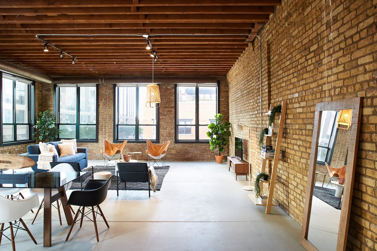 壮观的3卧室Loft In Fulton Market | Fea