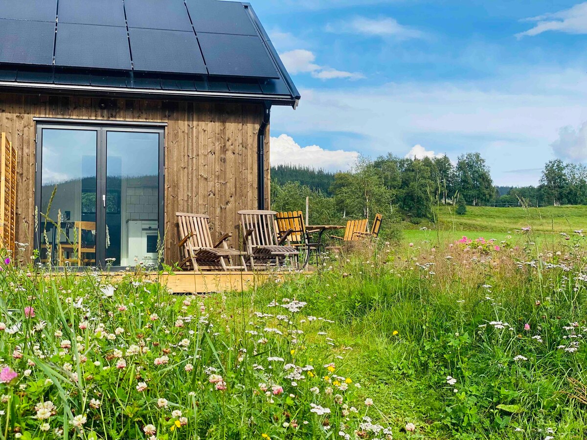 Fritidshus vid vattnet i Klövsjö by, Jämtland