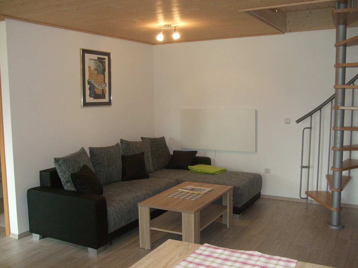 Bockelt公寓（ Stadtlauringen ） ，位于农村地区的舒适公寓Berghäusle （ 60平方米）