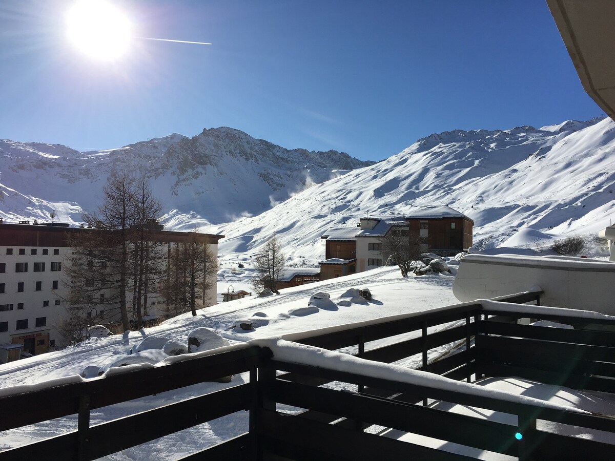 Tignes skis 4人BecRouge 30平方米+露台