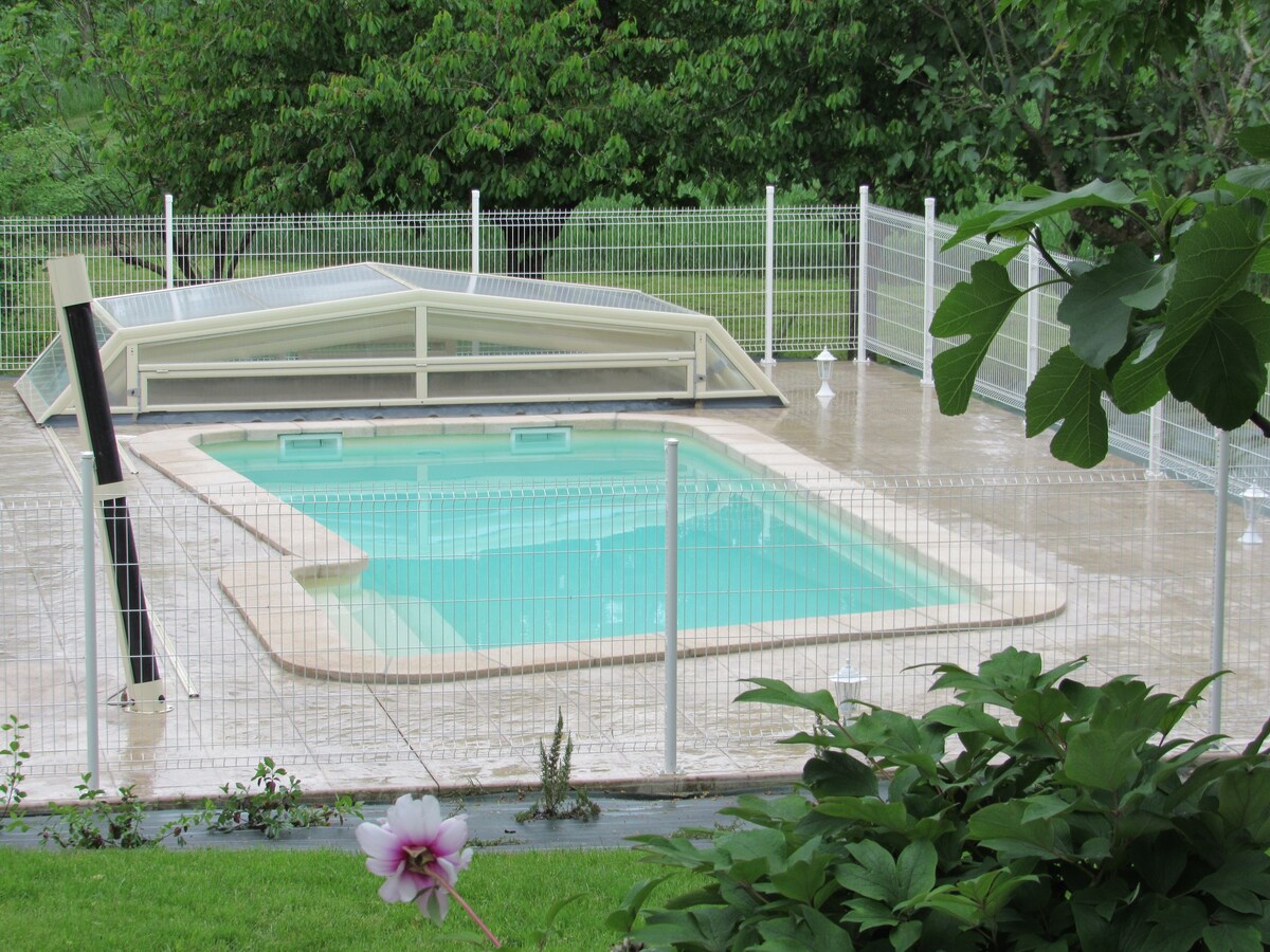 Gite Les Tournesols 8人-泳池和热水浴缸