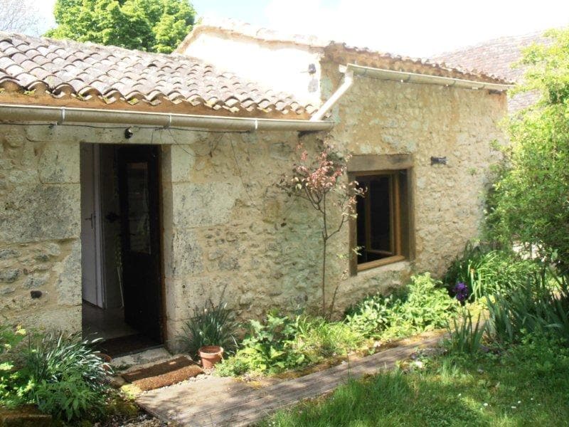 stone cabin in a vineyard