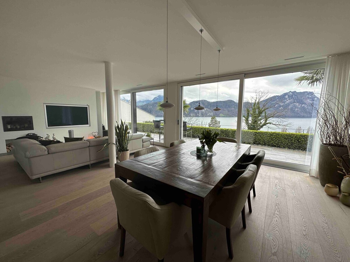 Luxury Apartment with Lake and Mountain View