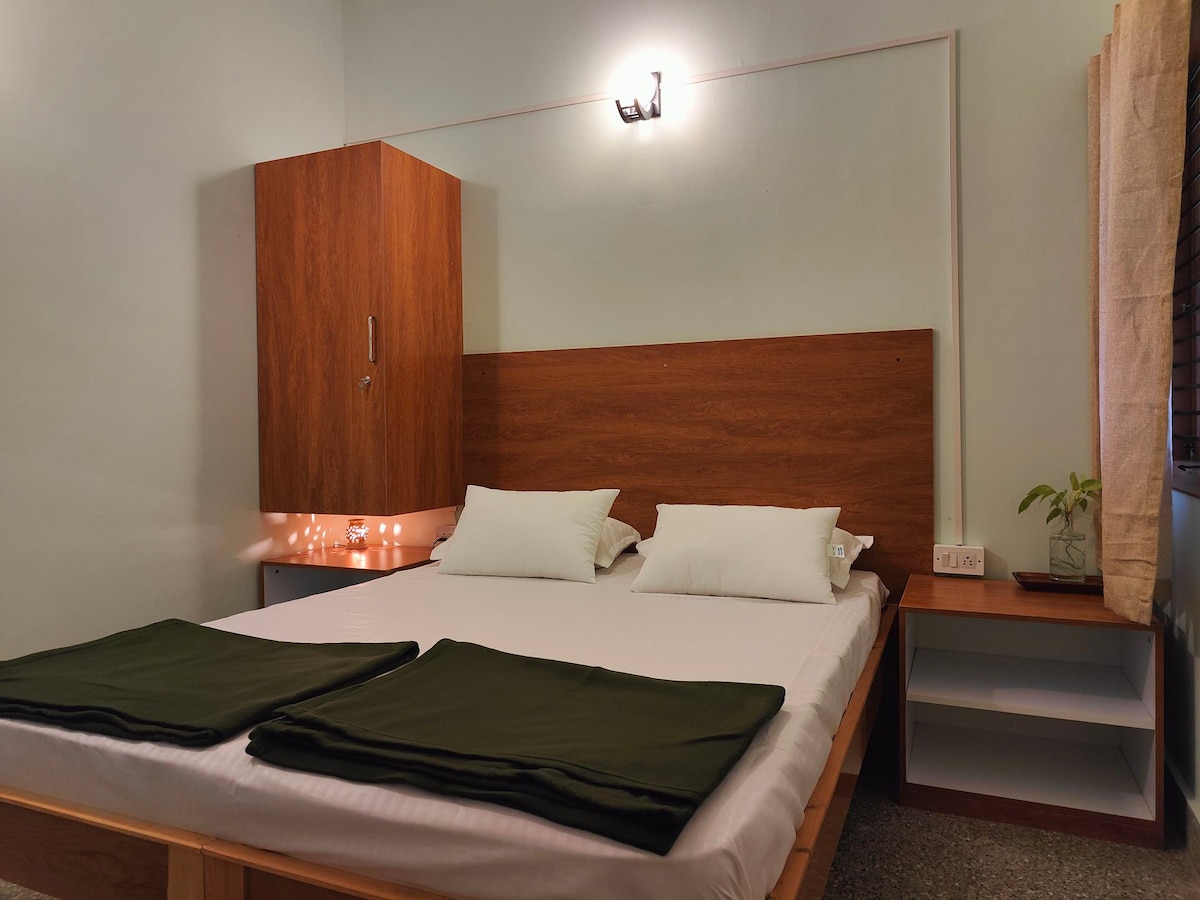 温馨、舒适、干净的1间卧室，靠近马那塔科技公园（ Manyata Tech Park ）