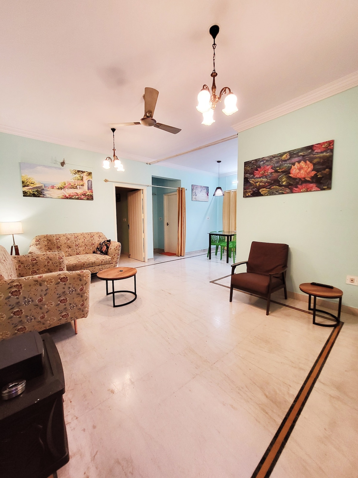 Moonshine green furnished 2bhk flat in Cooke town.