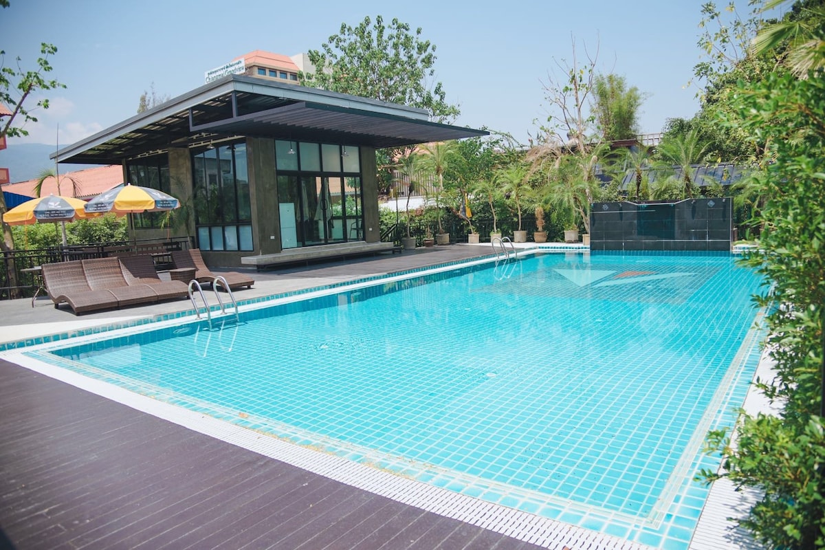 B2 VIDI 精品公寓 Nimman宁曼Maya商圈 带泳池健身房 温馨舒适