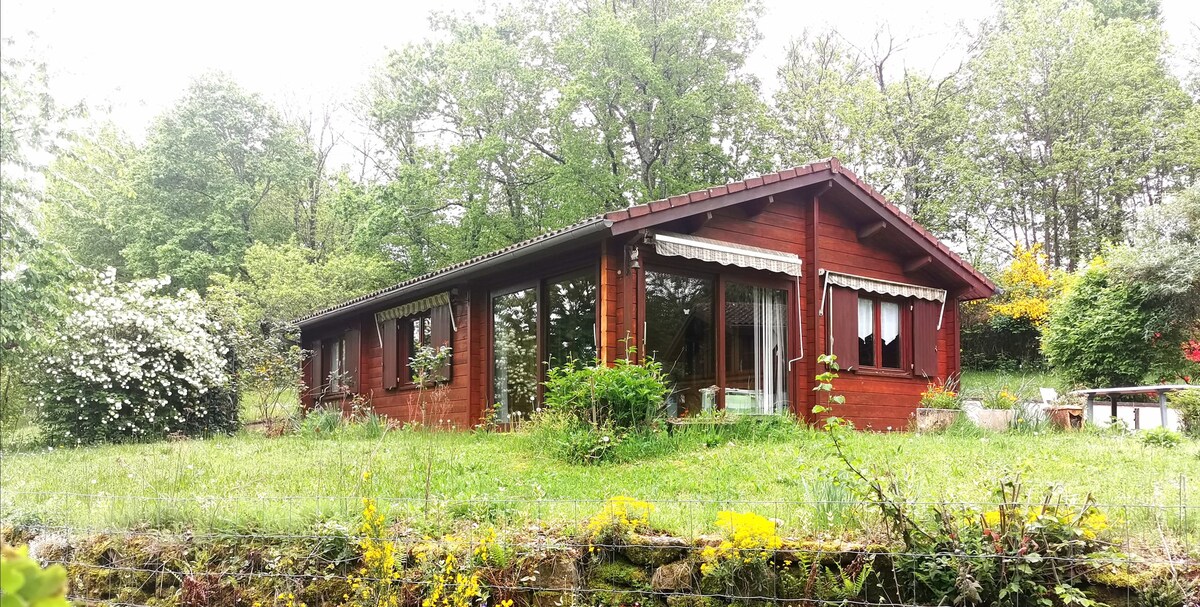 Domaine de la Ribiere, family wooden chalet