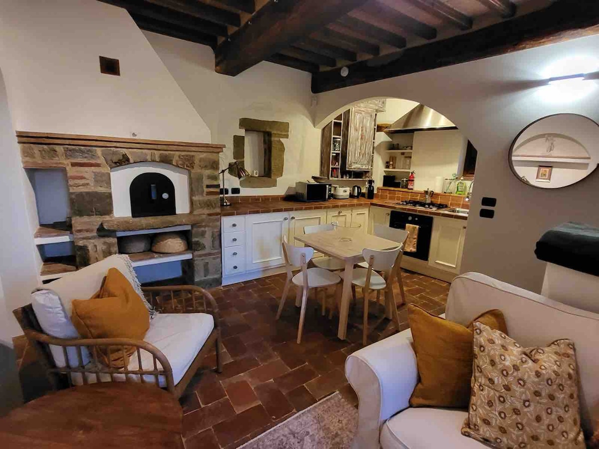 Luxury 1-bedroom house with pool in Tuscany.