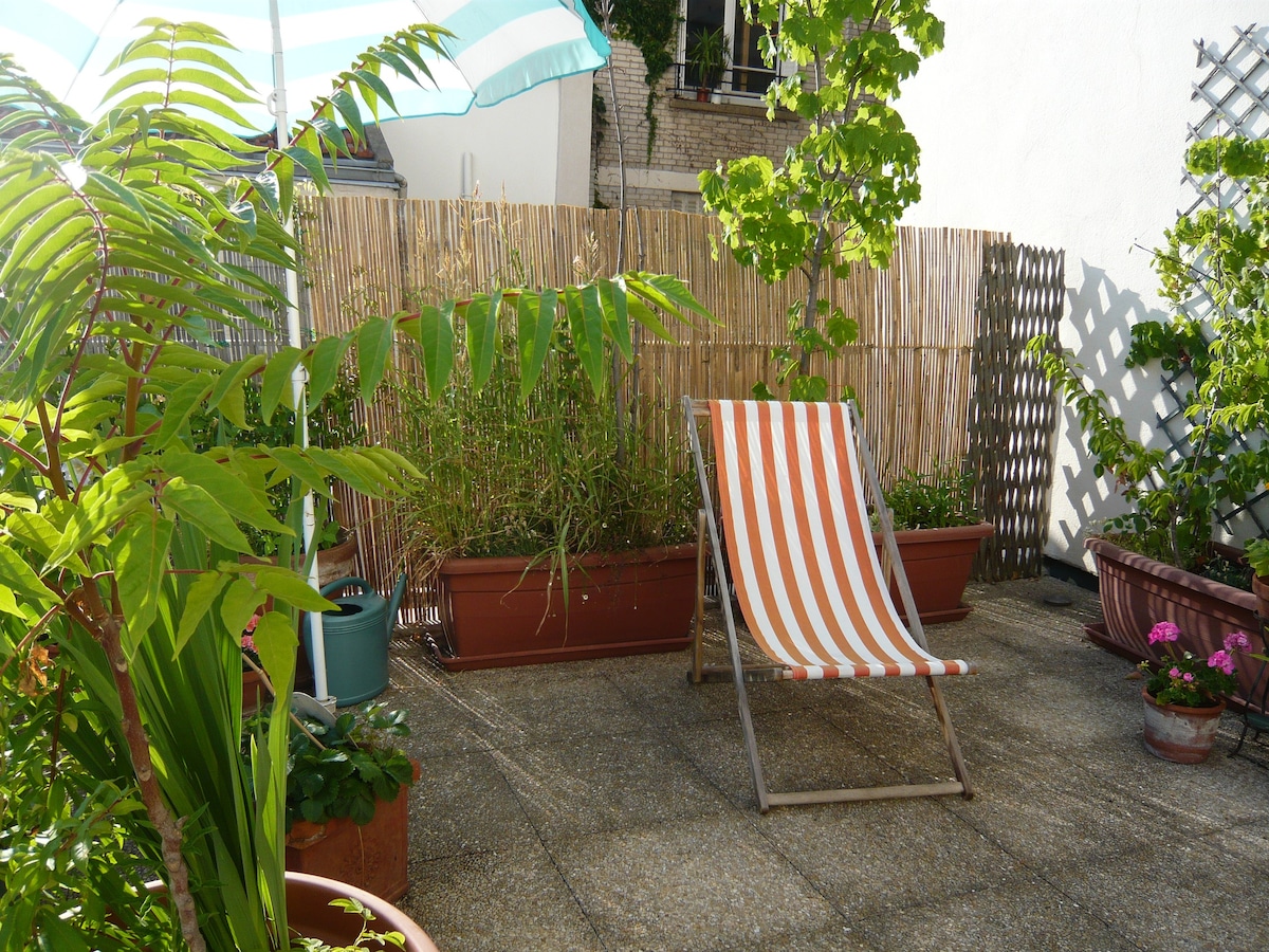 Terrasse Charme aux Buttes Chaumont