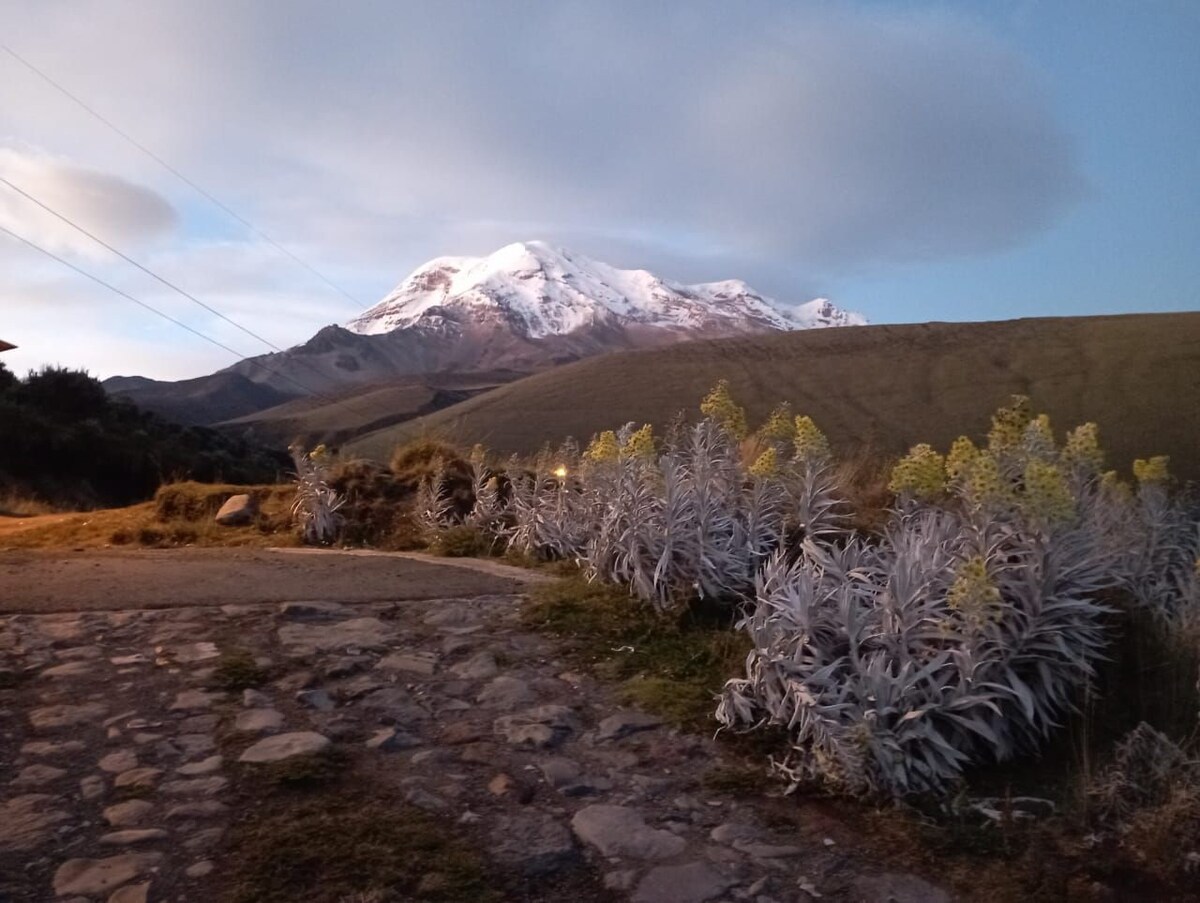 欣赏钦博拉索（ Chimborazo ）的壮丽景色