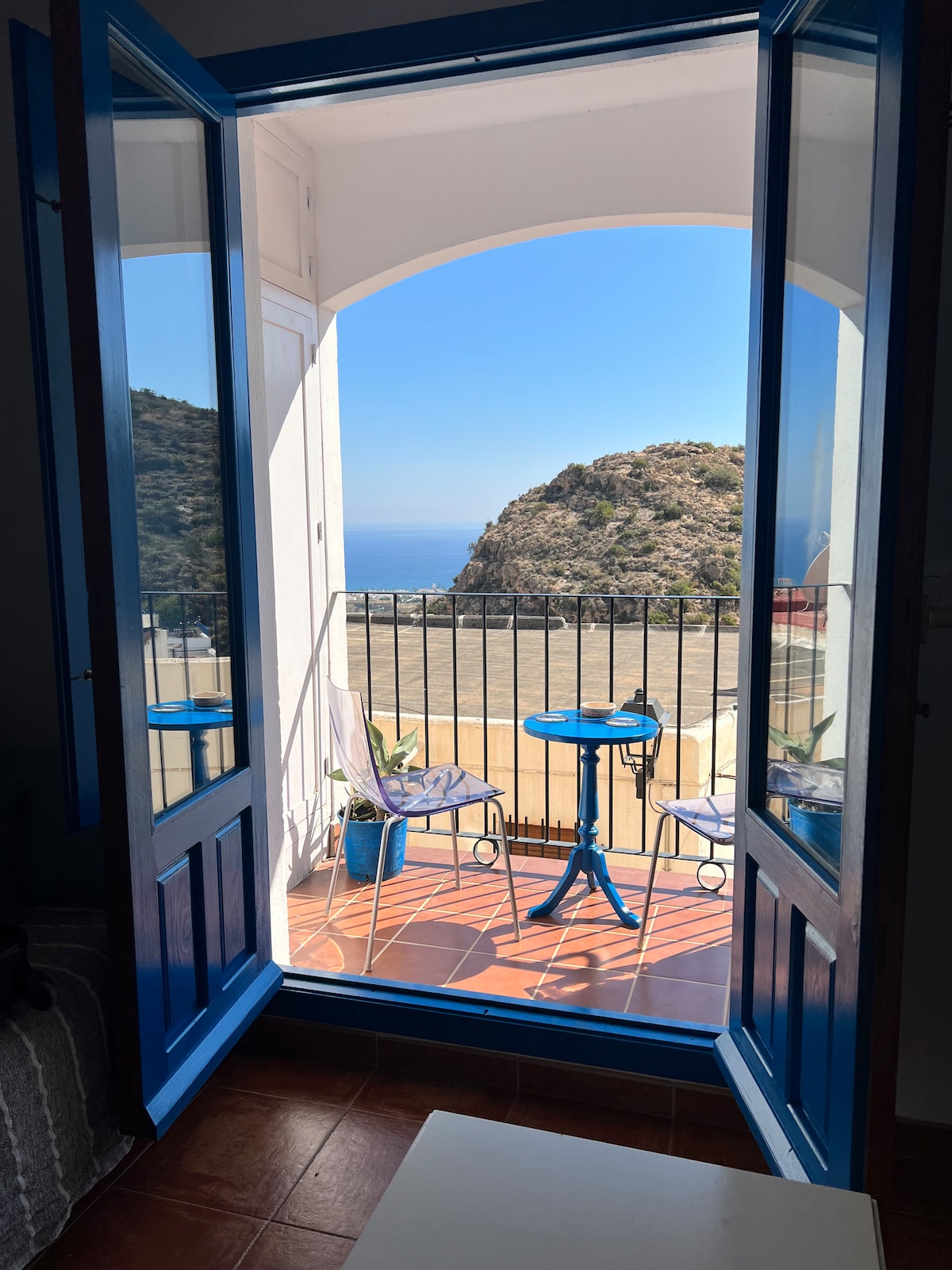 Enchanting sea-view apartment in Mojacar Pueblo.