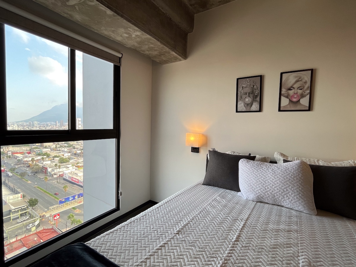 Loft moderno en el Centro de Mty con vistas.