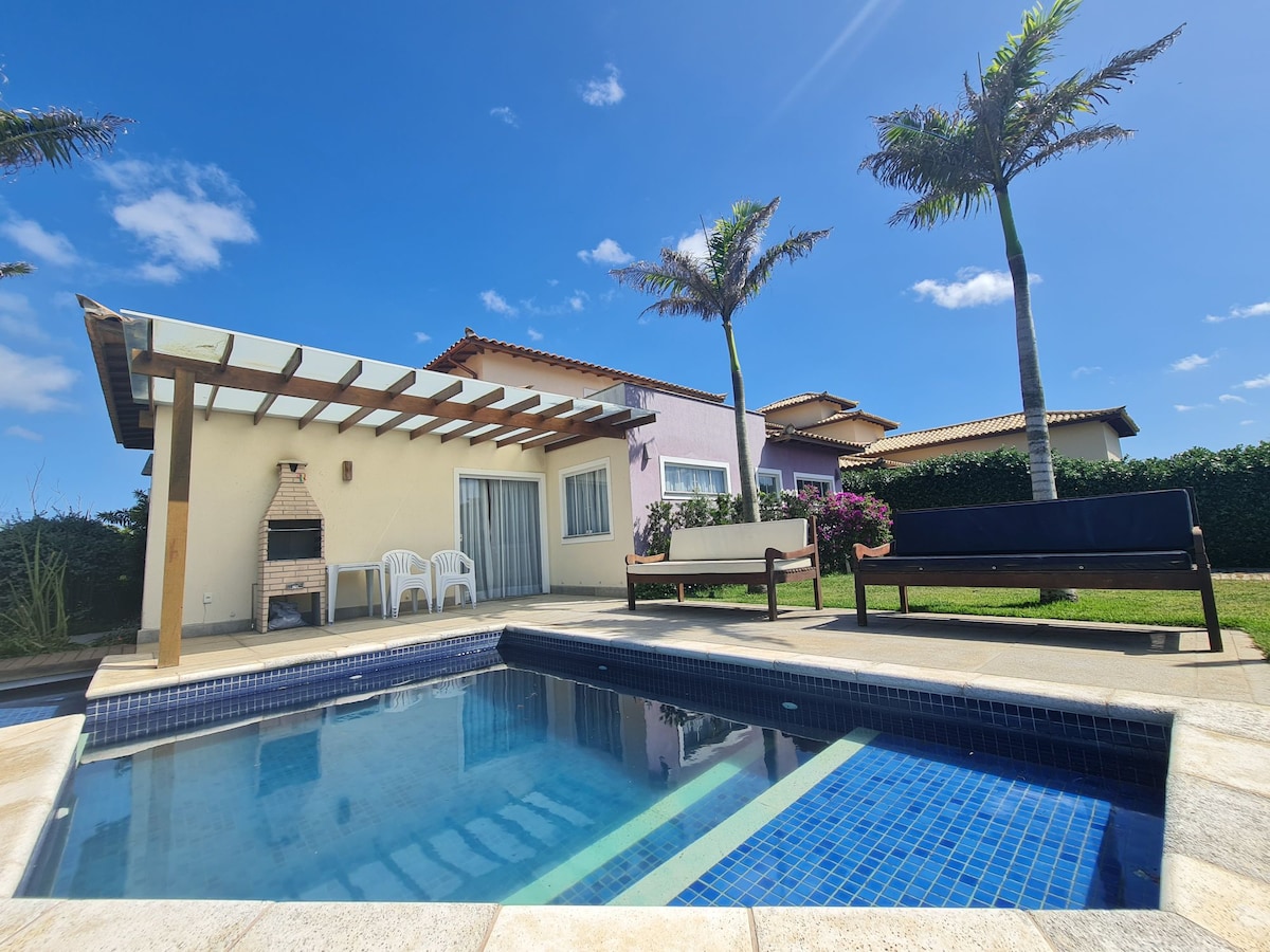 Casas do Mar:  piscina e churrasqueira privativas