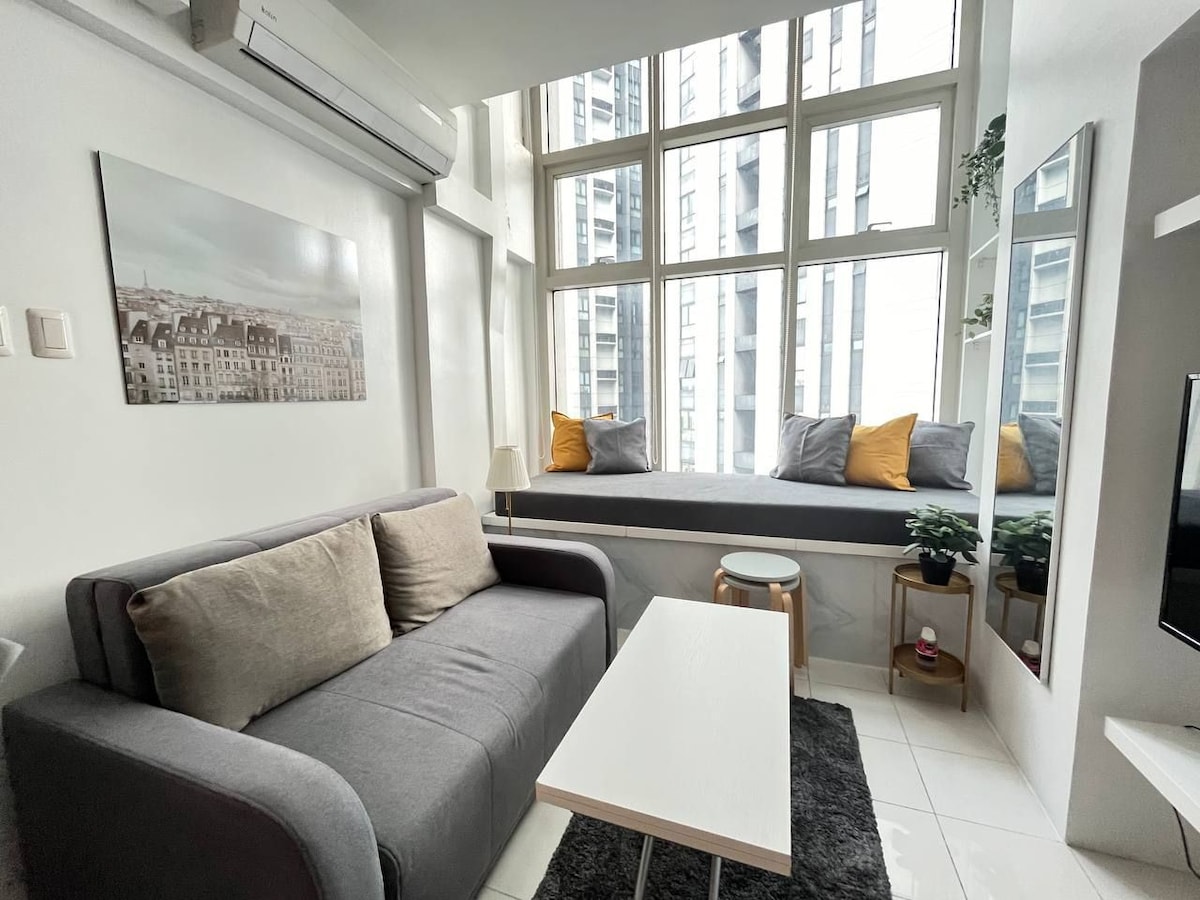 Chic 1BR Loft in Ortigas w/ Netflix & WashingMchn