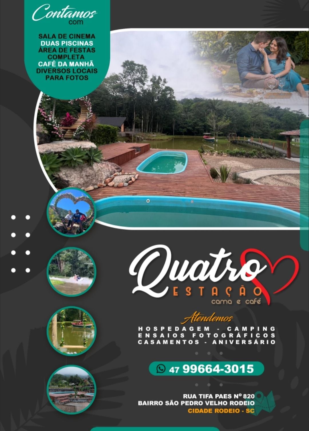 Pousada, camping e eventos