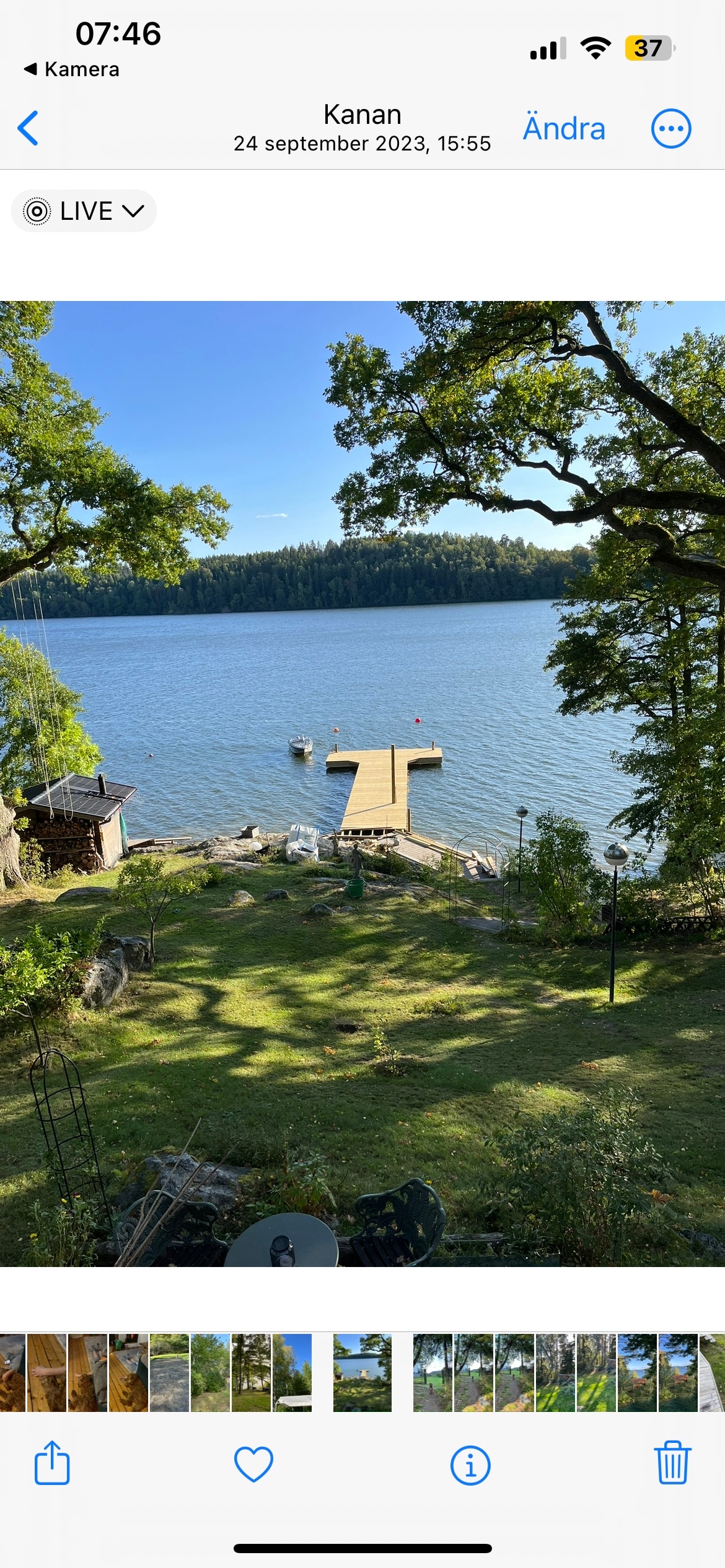 Stockholm, Ekerö på ön Kanan
Strandtomt i Mälaren