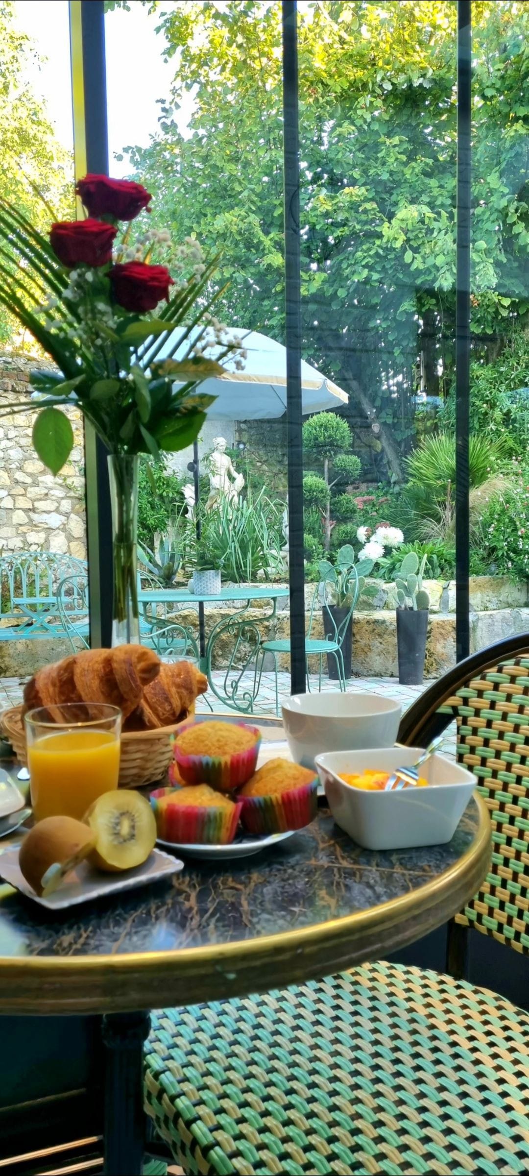 Chambre vue sur jardin aux portes de Compiègne