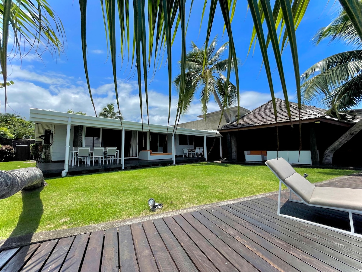 Taunoa House - Family seaside house in Papeete